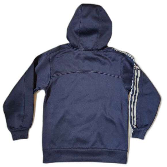 Adidas Boys Hoodie Medium 10/12 – Navy Yankees Logo – Pullover Sweatshirt - Picture 4 of 5